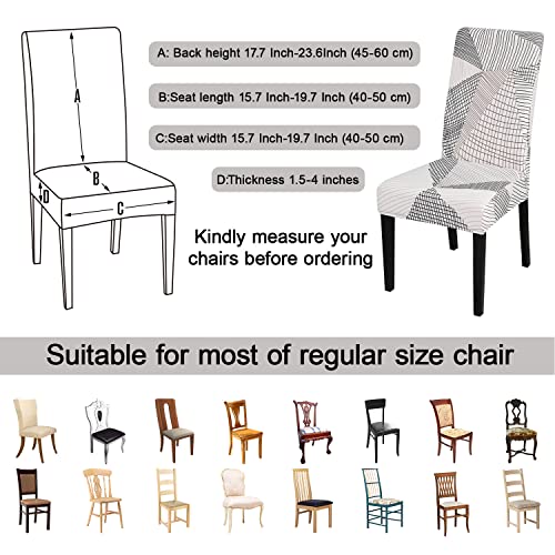 White Chair Covers for Dining Room Set of 4