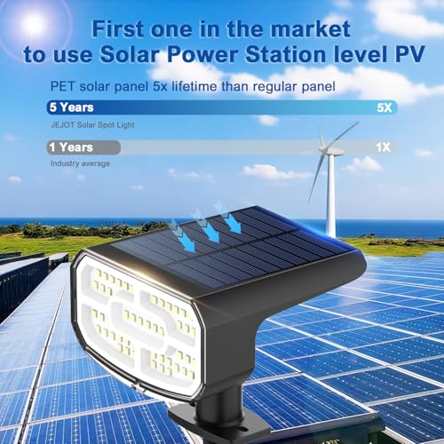Solar Spot Lights Outdoor Waterproof (6 Count)