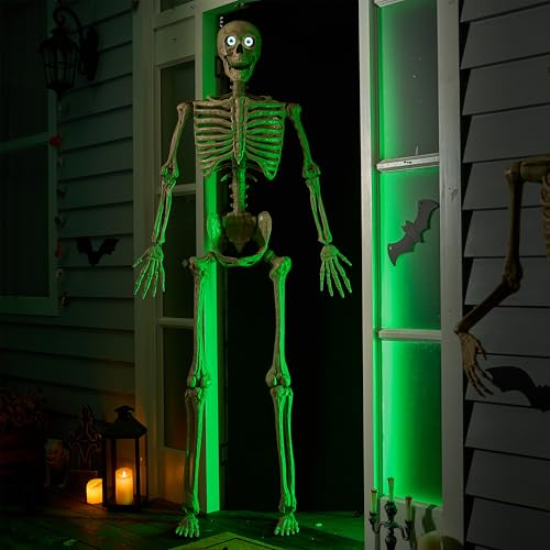 6.9 FT Halloween Posable Skeleton Life Size