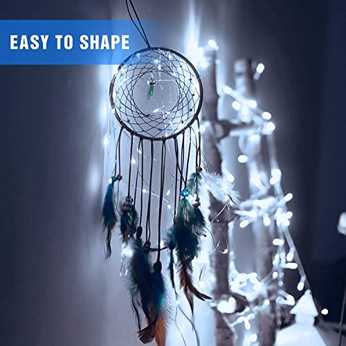 16 Pack Fairy Lights Battery Operated 7ft 20 LED String Lights Mini Twinkle Lights Silver Wire Firefly Starry Lights for DIY Mason Jar Wedding Centerpiece Table Party Christmas Decorations (16 Count)