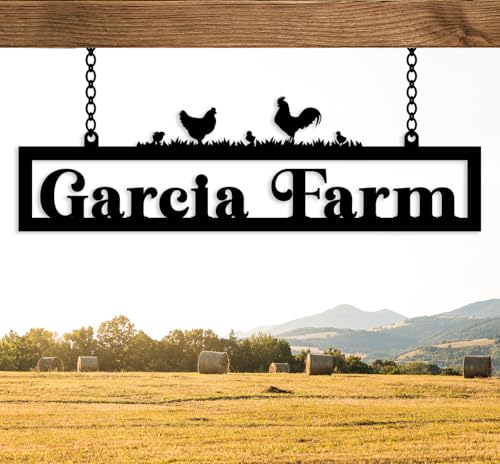 Personalized Chicken Coop Metal Signs