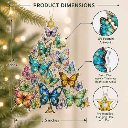 Butterfly Christmas Ornament 2026