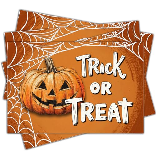 Halloween Pumpkin Placemats Set of 4 (4 Count)