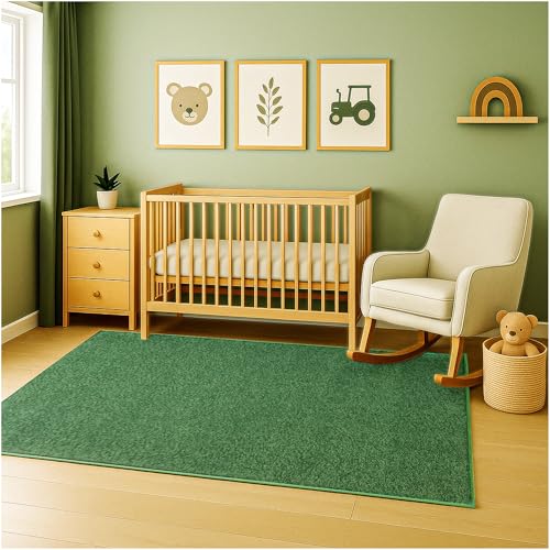 Soft & Colorful 7' Round Kids Classroom Area Rug