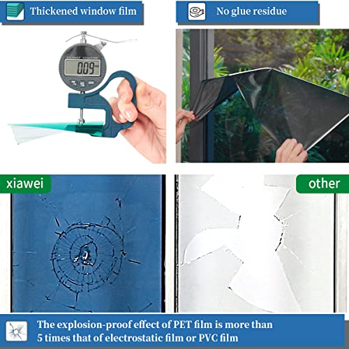 One Way Window Privacy Film with Tools (12.78 Sq Ft)