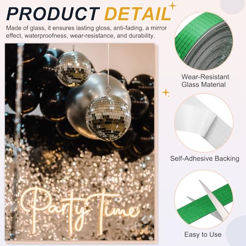 5x5mm Self Adhesive Mirrors Mosaic Tiles (10000 Count)