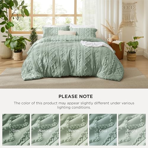 Tufted Boho Comforter Set King Size