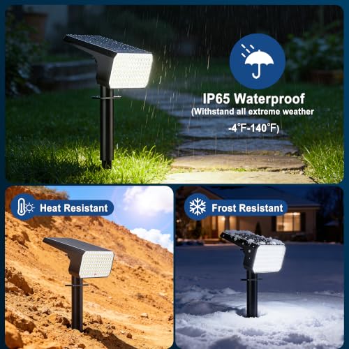 12 Pack Solar Spot Lights Outdoor Waterproof IP65 (12 Count)