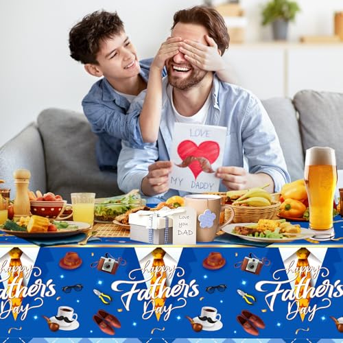 2 Pack Fathers Day Tablecloth (2 Count)