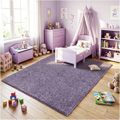 Soft & Colorful 8' Round Kids Classroom Area Rug