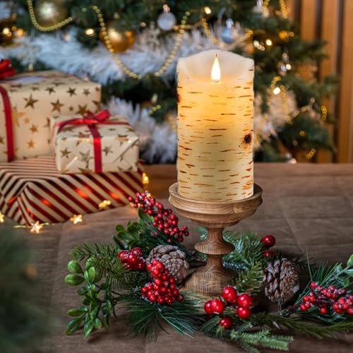 Flameless Battery Operated LED Candles 3D Wick Remote Control 24 (2 Count)