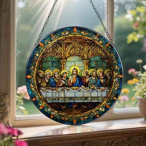 8 Inch the Last Supper Suncatcher Ornament