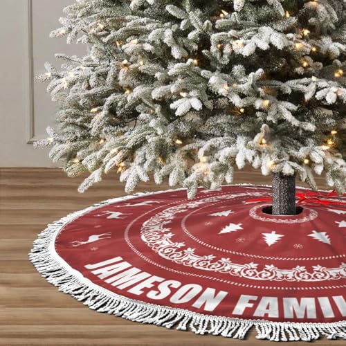 Custom Christmas Tree Skirt with Name