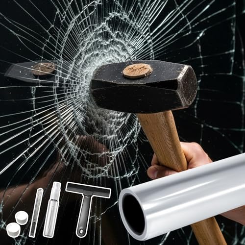 Security Safety Shatterproof Window Film 8 Mil Clear 35.4x78.7in