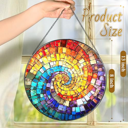 8'' Rainbow Spiral Suncatcher Ornament