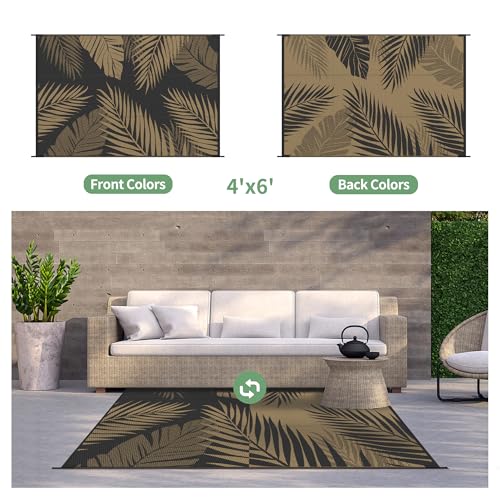 Outdoor Rug Waterproof Plastic Rugs for Patio
