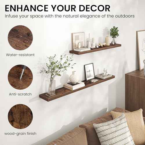 48 Inch Floating Shelves for Wall (2 Count)