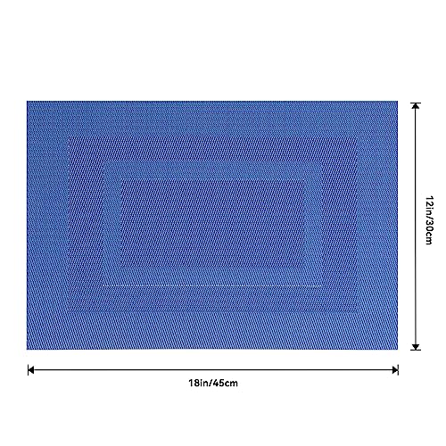 Blue Frame Placemats Set of 8 (8 Count)