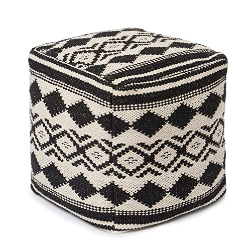 Pouf with Filler Cube Bean Bag Pouffe