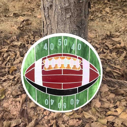MSS007 Tiffany Style Stained Glass Mosaic Decorative Stepping Stone for Patio Yard Pathway Décor