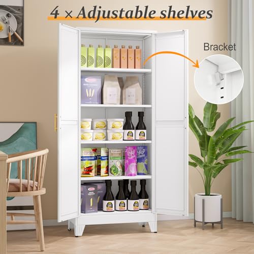 White Pantry Storage Cabinet