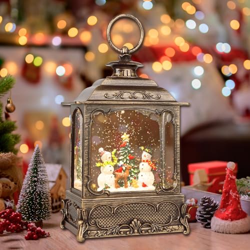 Christmas Snow Globe Lantern