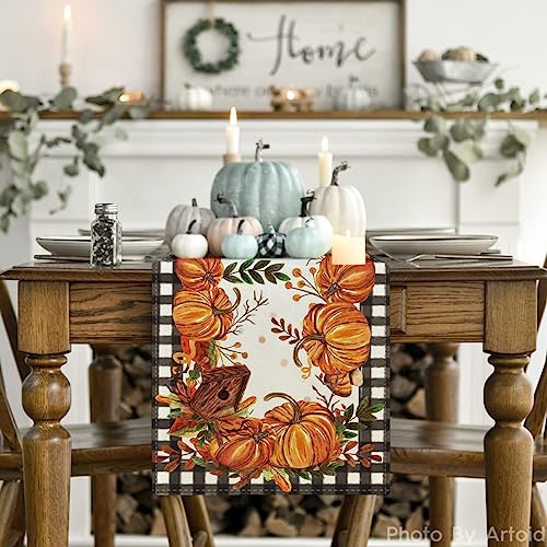 210 GSM Fall Table Runner Home Party Decor 13x90 Inch