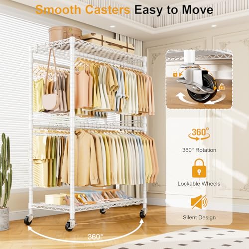 Rolling Clothes Rack