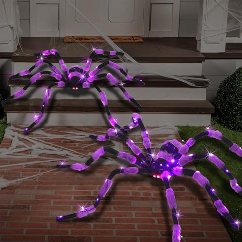 Giant Spider Halloween Decorations (Purple)