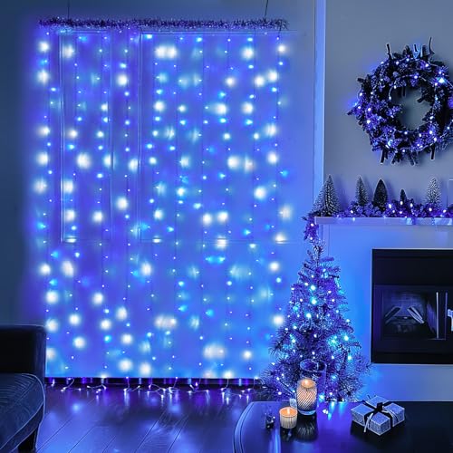 300LED Christmas Curtain Lights Plug in (9.8 Foot)