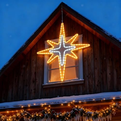 51''Christmas Bethlehem Star Outdoor Light Decor