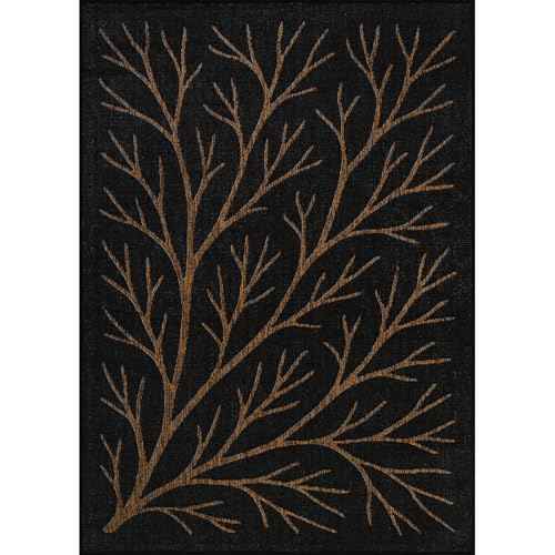 Washable Indoor Outdoor Rug 10x14 Modern Area Rugs Branch Pattern Non Shedding Waterproof Easy Clean Patio Deck Porch Living Room Bedroom Garden RV (140 Sq Ft)