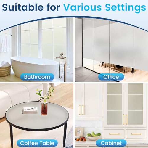 Frosted Glass Window Privacy Film (19.38 Sq Ft)