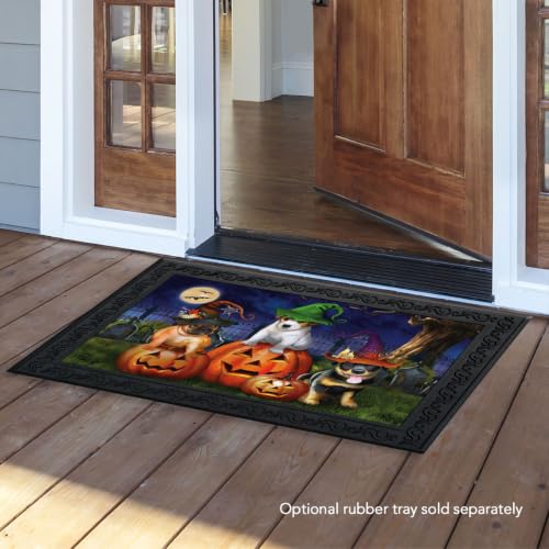 Halloween Doormat 30x18 Indoor Outdoor Spooky Pups for Halloween Doormat (3.75 Sq Ft)