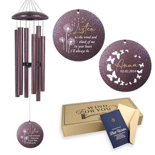 Personalized Memorial Wind Chime for Loss of Loved One 30