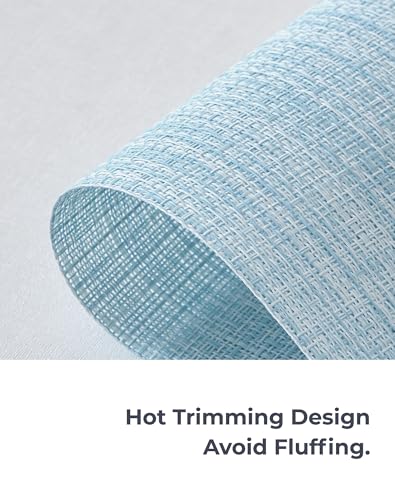 Soft Sky Blue Woven Placemats Set of 24 (24 Count)