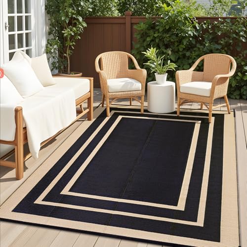 Outdoor Rug 8x10 ft Waterproof Reversible Mat