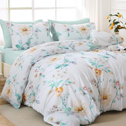 Green Branch Bed in a Bag King 7 Pieces