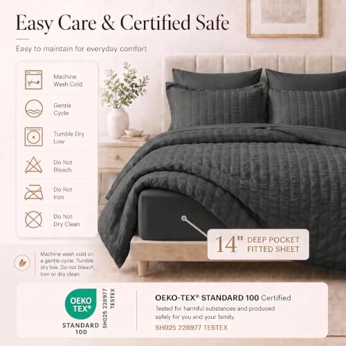 Oversized King Comforter Set 120x98 in 7