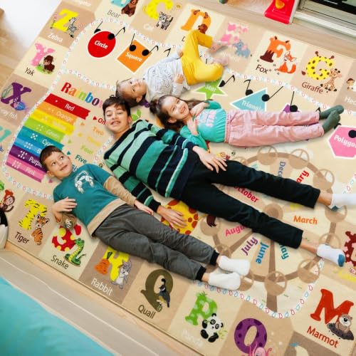 BENRON 4x6 Playroom Rug for Kids Washable