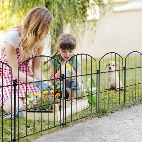 Metal Garden Fence 17 in x 20 ft