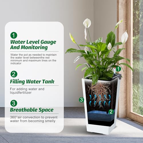 22.5" Tall Planters Set of 2 (2 Count)