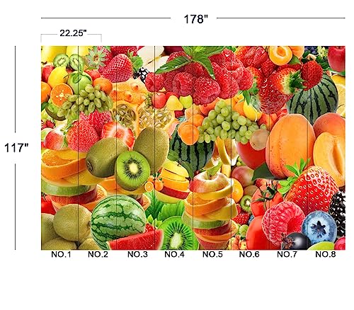 Fruit Cocktail wall Mural Wallpaper 178" x 117"