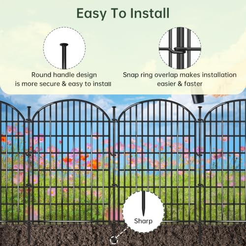 15 Panels No Dig Decorative Garden Fence (15 Count)