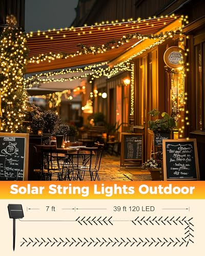4 Pack Solar String Lights for Outside (4 Count)