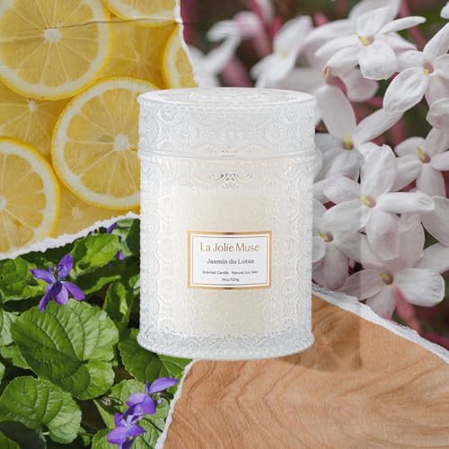 Jasmine Lotus Scented Candles for Home