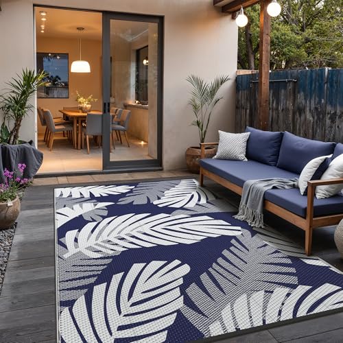 Outdoor Rug Waterproof Plastic Rugs for Patio (40 Sq Ft)