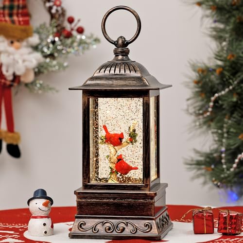 Cardinal Snow Globe