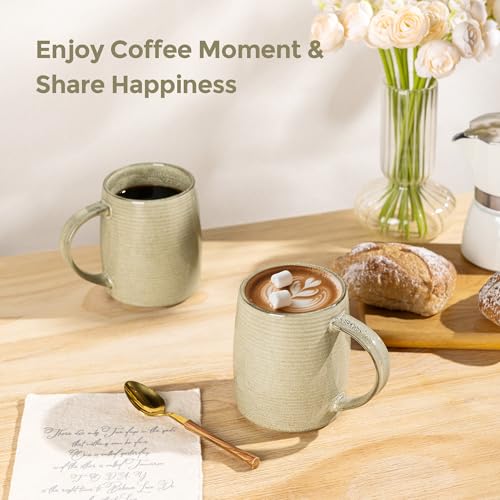 Large Coffee Mugs Set of 4 (4 Count)