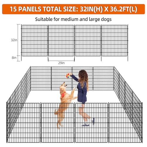 15 Panels No Dig Fence (13920 sq inches)